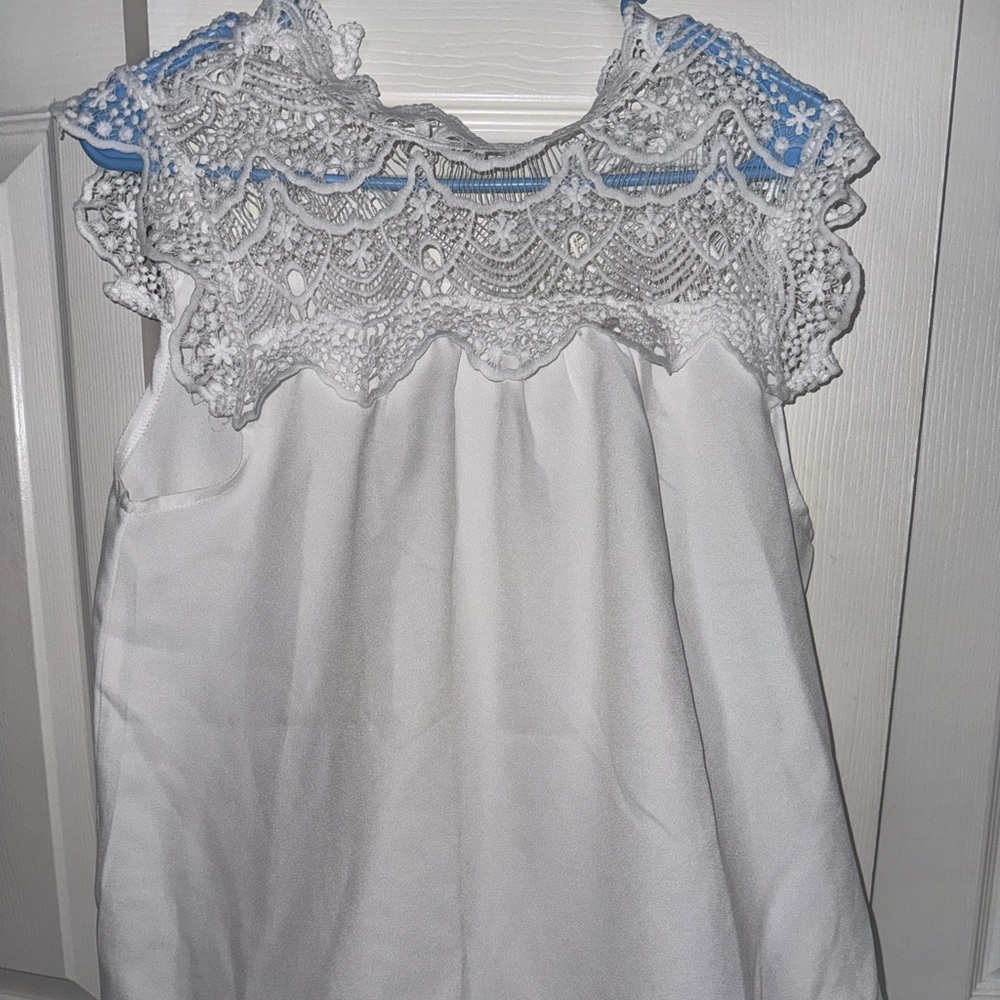Elegant White Lace Blouse